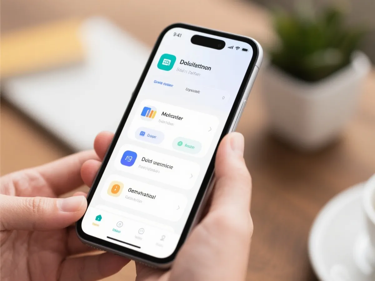 移动端数据参考界面示例